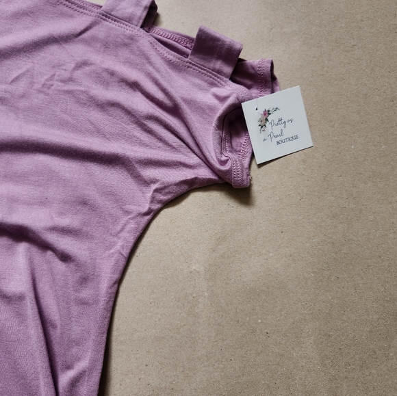 NWT Emerald Light Purple Top L - Picture 2 of 2